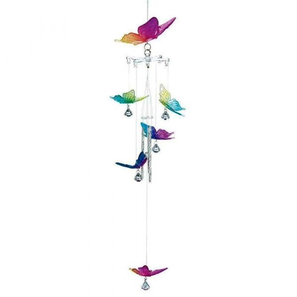 Rainbow Butterfly Wind Chimes