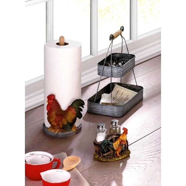 Country Rooster Paper Towel Holder