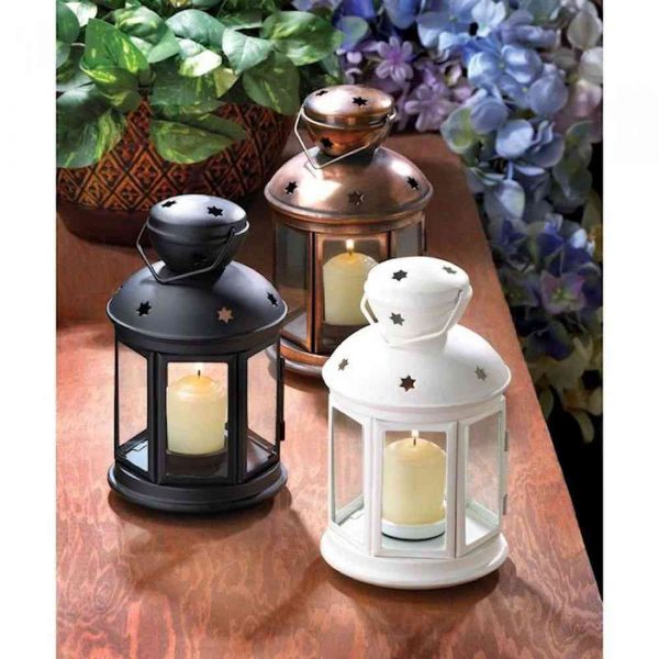 White Colonial Candle Lamp
