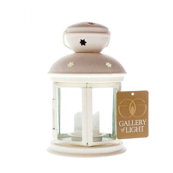White Colonial Candle Lamp