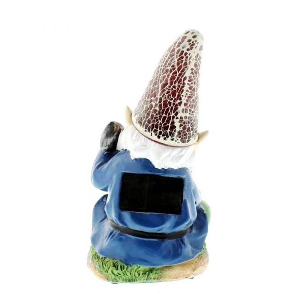 Gardening Gnome Solar Statue