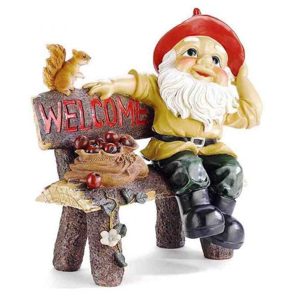 Garden Gnome Greeting Sign